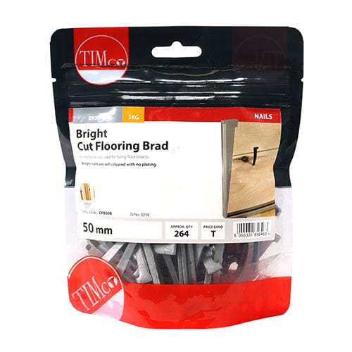 TIMCO Nails 50mm / 1 / TIMbag TIMCO Cut Flooring Brads Bright