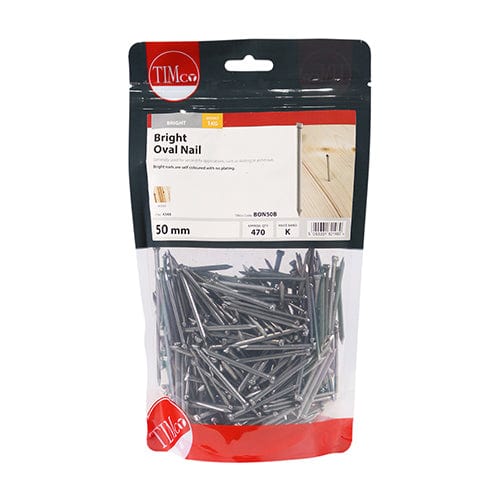 TIMCO Nails 50mm / 1 / TIMbag TIMCO Oval Nails Bright