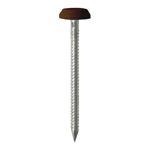 Timco Polymer Headed Nails A4 Stainless Steel Mahogany - Pack Qty - 100 Pcs
