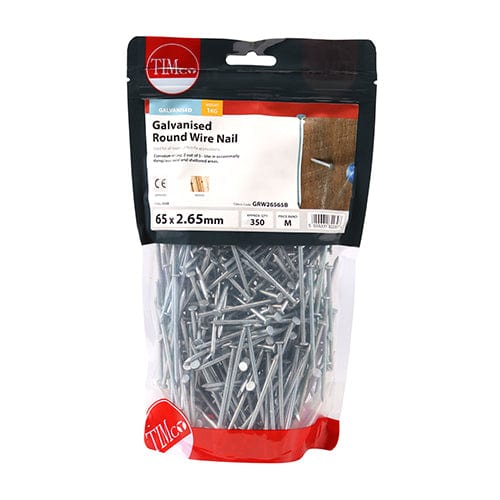 TIMCO Nails 65 x 2.65 / 1 / TIMbag TIMCO Round Wire Nail Galvanised