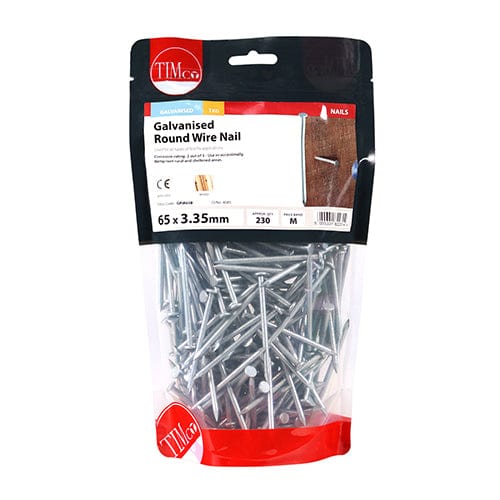 TIMCO Nails 65 x 3.35 / 1 / TIMbag TIMCO Round Wire Nail Galvanised