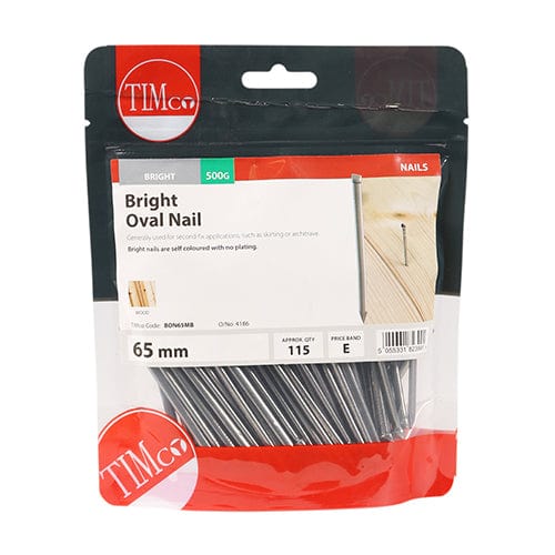 TIMCO Nails 65mm / 0.5 / TIMbag TIMCO Oval Nails Bright