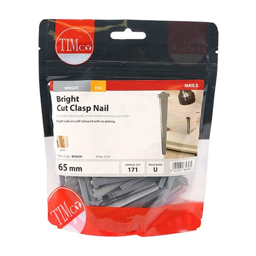 TIMCO Nails 65mm / 1 / TIMbag TIMCO Cut Clasp Nails Bright