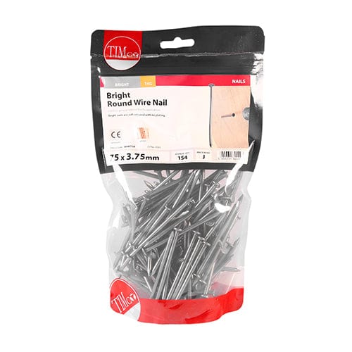TIMCO Nails 75 x 3.75 / 1 / TIMbag TIMCO Round Wire Nails Bright