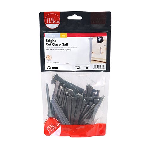 TIMCO Nails 75mm / 1 / TIMbag TIMCO Cut Clasp Nails Bright