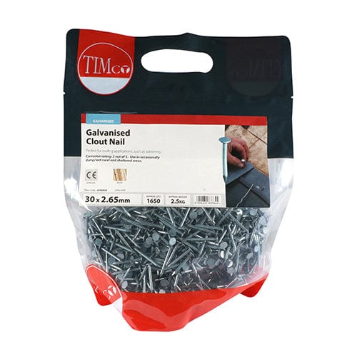 TIMCO Nails TIMCO Clout Nail Galvanised