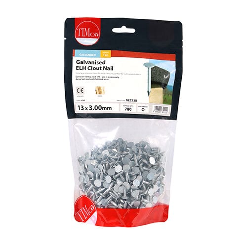 TIMCO Nails TIMCO Extra Large Head Clout Nails Galvanised