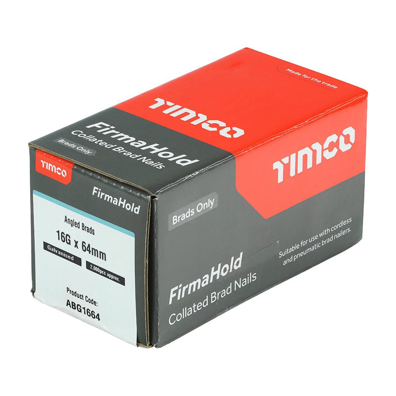 TIMCO Nails TIMCO FirmaHold Collated 16 Gauge Angled Galvanised Brad Nails