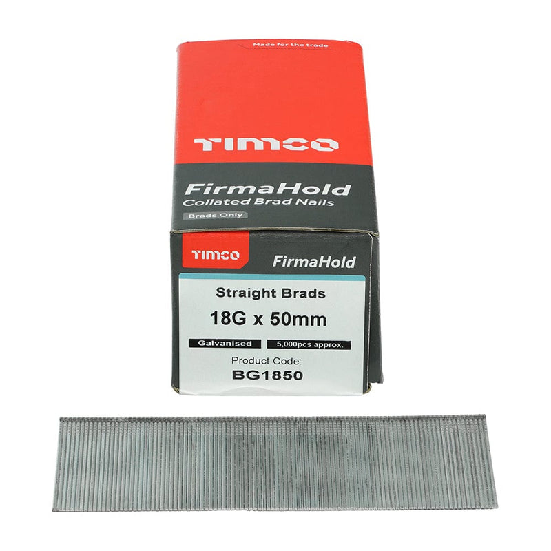 TIMCO Nails TIMCO FirmaHold Collated 16 Gauge Straight Galvanised Brad Nails