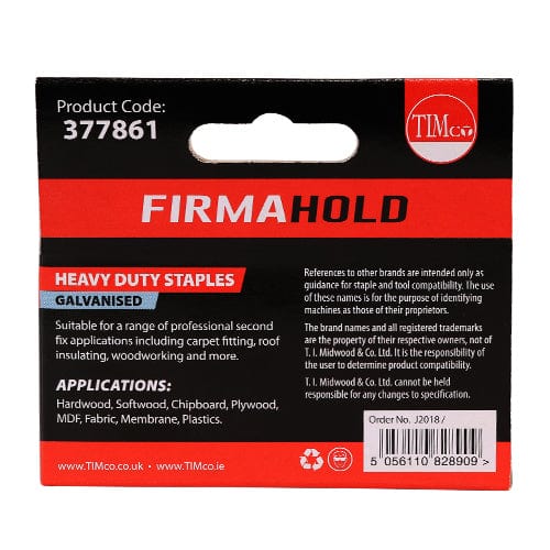 TIMCO Nails TIMCO Heavy Duty Chisel Point Galvanised Staples