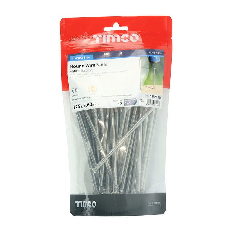 TIMCO Nails TIMCO Round Wire Nails A2 Stainless Steel