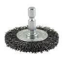 TIMCO Powertool Accessories 100mm TIMCO Drill Wheel Brush Crimped Steel Wire