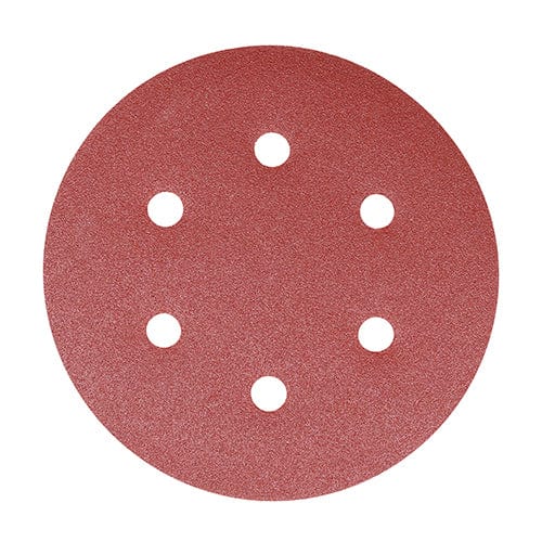 TIMCO Powertool Accessories 150mm (80/120/180) TIMCO Random Orbital Sanding Discs Mixed Red