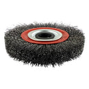 TIMCO Powertool Accessories 200mm TIMCO Wheel Brush with Plastic Reducer Set Crimped Steel Wire