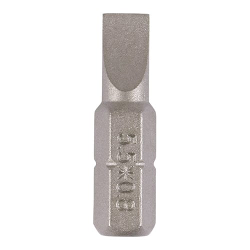 TIMCO Powertool Accessories 5.5 x 0.8 x 25 TIMCO Slotted Driver Bit S2 Grey
