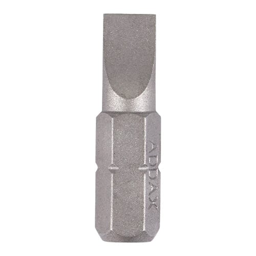 TIMCO Powertool Accessories 6.0 x 1.0 x 25 TIMCO Slotted Driver Bit S2 Grey
