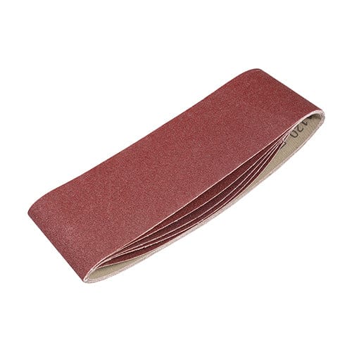 TIMCO Powertool Accessories 75 x 533mm TIMCO Sanding Belts 120 Grit Red