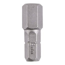 TIMCO Powertool Accessories 8.0 x 25 TIMCO Hex Driver Bit S2 Grey