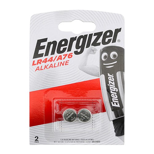 Energizer Alkaline A76/Lr44 Coin Battery - Lr44/A76 - Pack Qty - 2 Pcs