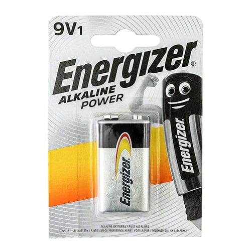 Energizer Alkaline Power 9V Battery - 9V 522 - Pack Qty - 1 Ea