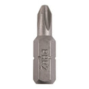 TIMCO Powertool Accessories No.2 x 25 / 100 / Small Jar TIMCO Phillips Driver Bit S2 Grey