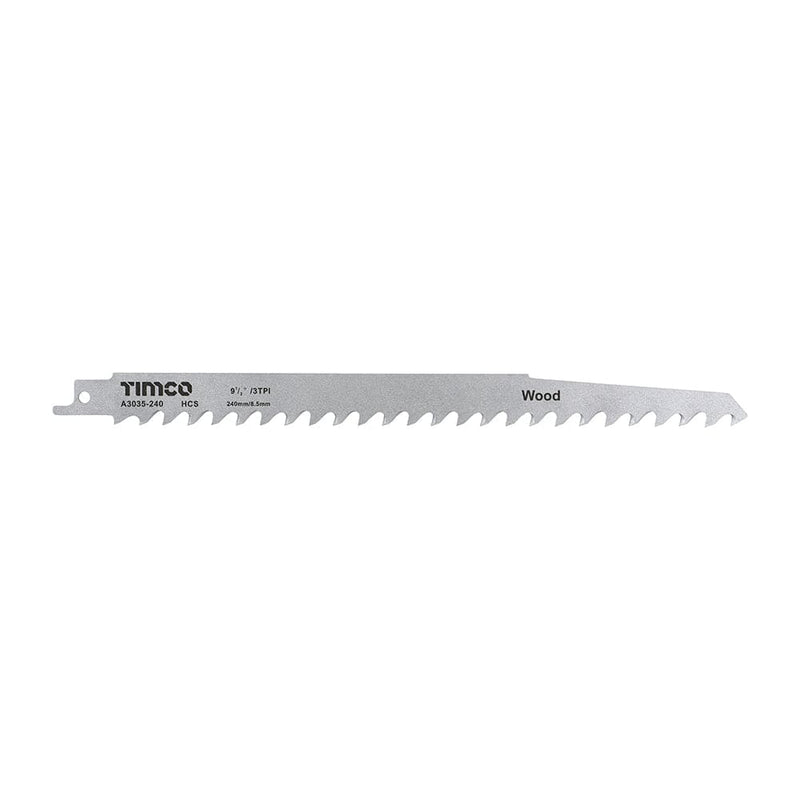 TIMCO Powertool Accessories S1542K TIMCO Reciprocating Saw Blades Wood Cutting High Carbon Steel