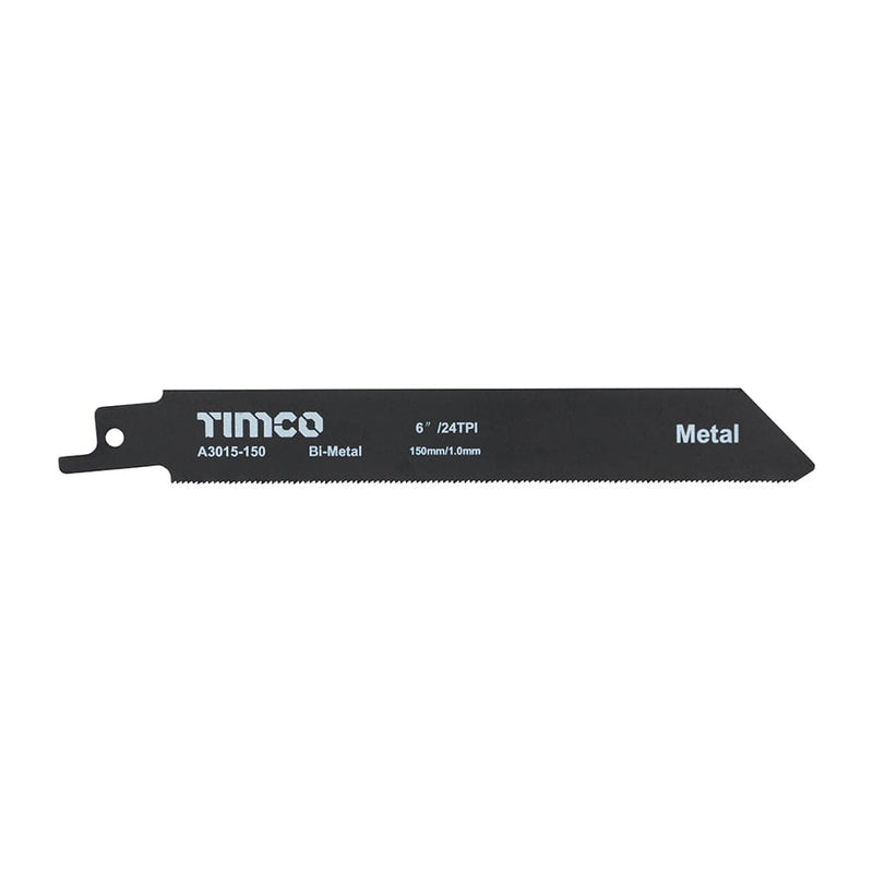TIMCO Powertool Accessories S922AF TIMCO Reciprocating Saw Blades Metal Cutting Bi-Metal