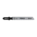 TIMCO Powertool Accessories T118A TIMCO Jigsaw Blades Metal Cutting HSS Blades