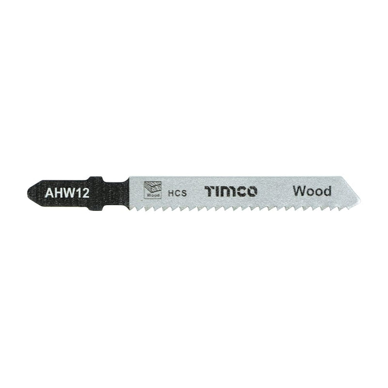 TIMCO Powertool Accessories T119B TIMCO Jigsaw Blades Wood Cutting HCS Blades