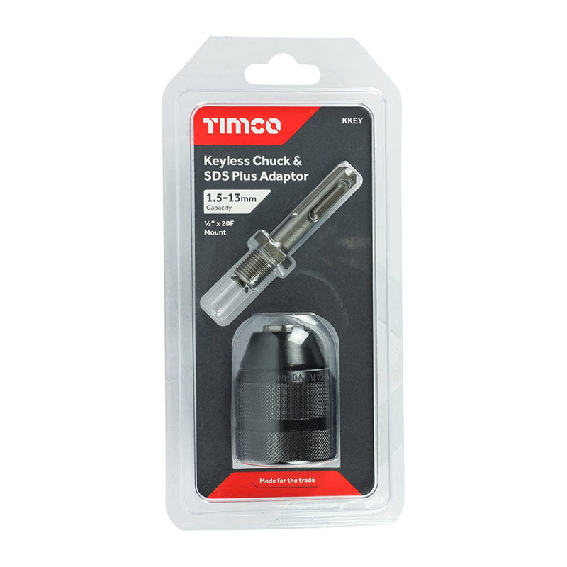 TIMCO Powertool Accessories TIMCO 1/2" Keyless Chuck & SDS Plus Adaptor Set - 1/2"