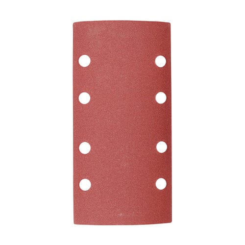Timco 1/3 Sanding Sheets 180 Grit Red Punched - 93 X 185Mm - Pack Qty - 5 Pcs