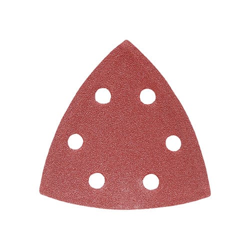 Timco Delta Sanding Pads 120 Grit Red - 95 X 95Mm - Pack Qty - 5 Pcs