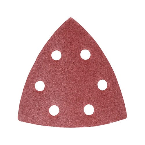 Timco Delta Sanding Pads 180 Grit Red - 95 X 95Mm - Pack Qty - 5 Pcs