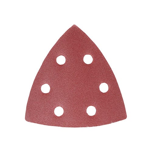 Timco Delta Sanding Pads 240 Grit Red - 95 X 95Mm - Pack Qty - 5 Pcs