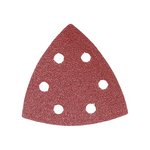 Timco Delta Sanding Pads 60 Grit Red - 95 X 95Mm - Pack Qty - 5 Pcs