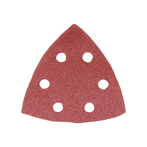 Timco Delta Sanding Pads 80 Grit Red - 95 X 95Mm - Pack Qty - 5 Pcs