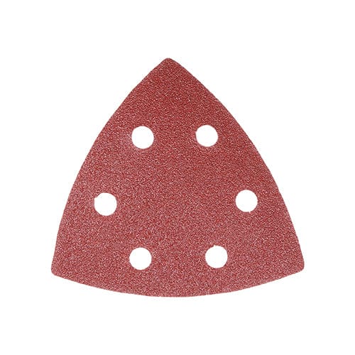 Timco Delta Sanding Pads Mixed Red - 95 X 95Mm (80/120/180) - Pack Qty - 5 Pcs