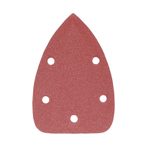 Timco Detail Sanding Pads 120 Grit Red - 95 X 136Mm - Pack Qty - 5 Pcs