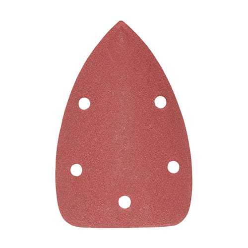Timco Detail Sanding Pads 180 Grit Red - 95 X 136Mm - Pack Qty - 5 Pcs