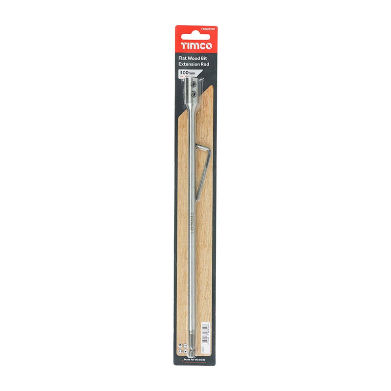 TIMCO Powertool Accessories TIMCO Flat Wood Bits 1/4" Extension Rod