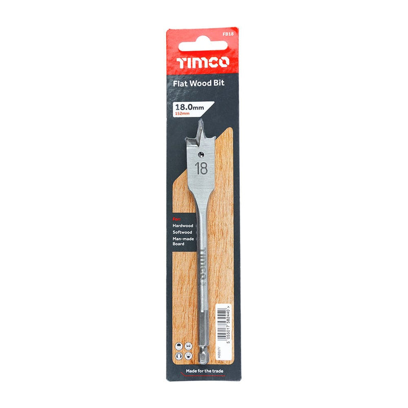 TIMCO Powertool Accessories TIMCO Flat Wood Bits