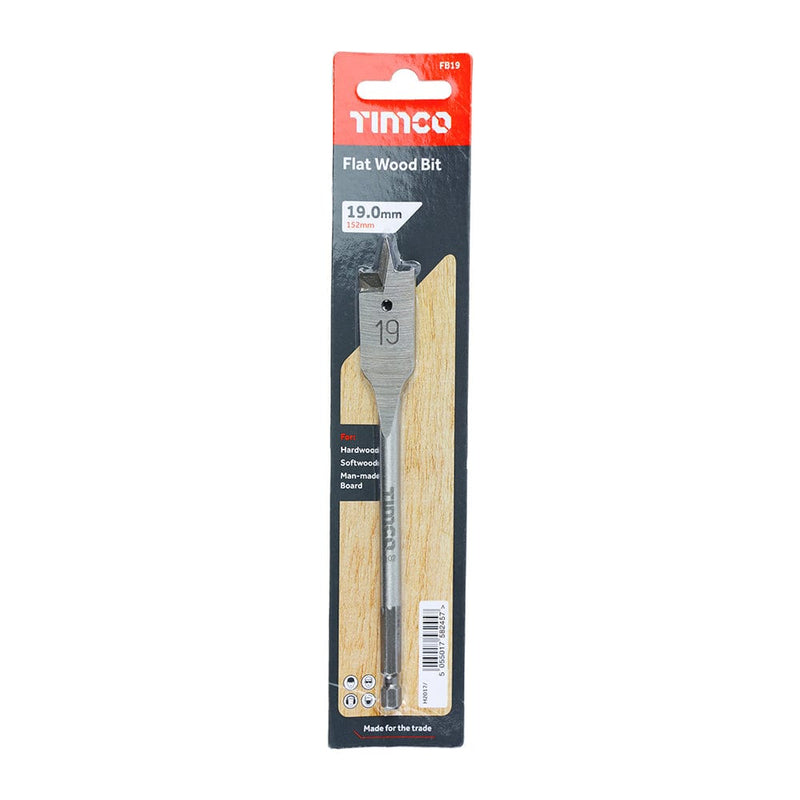 TIMCO Powertool Accessories TIMCO Flat Wood Bits