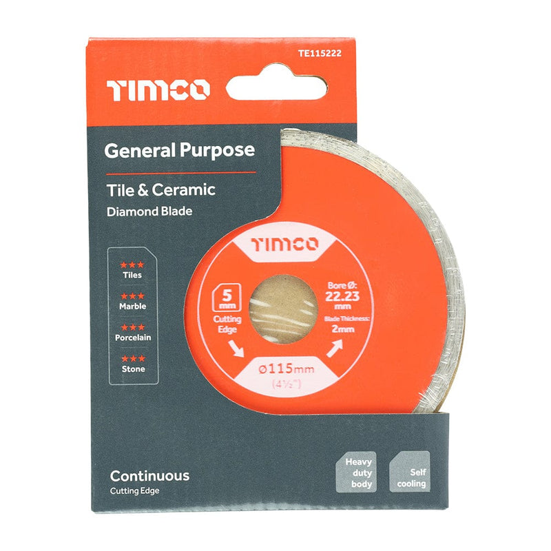 TIMCO Powertool Accessories TIMCO General Purpose Tile & Ceramic Blade