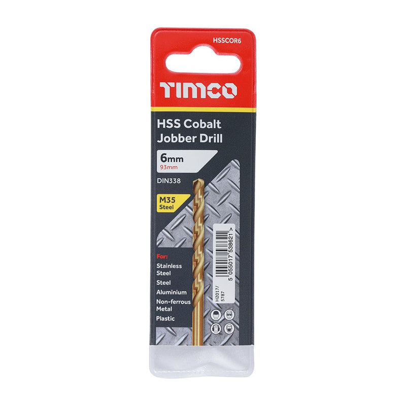 TIMCO Powertool Accessories TIMCO Ground Jobber Drills - Cobalt M35