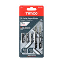 TIMCO Powertool Accessories TIMCO Jigsaw Blades Metal Cutting Bi-Metal Blades