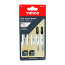 TIMCO Powertool Accessories TIMCO Jigsaw Blades Wood Cutting HCS Blades