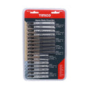 TIMCO Powertool Accessories TIMCO Mixed Jigsaw Set Wood & Metal Cutting HSS Blades - Mixed