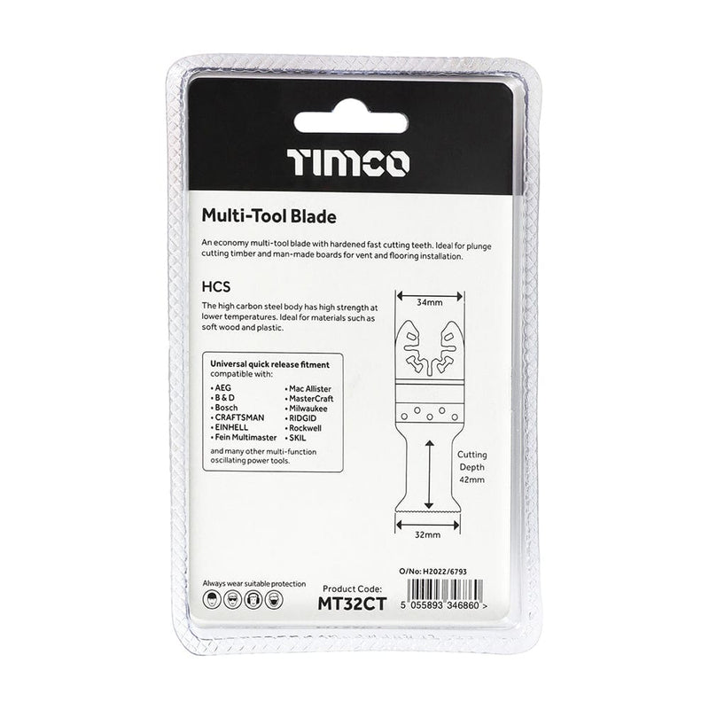 TIMCO Powertool Accessories TIMCO MTool Blade Straight Coarse