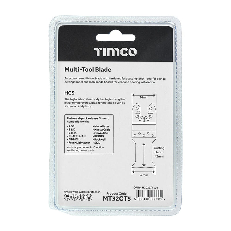 TIMCO Powertool Accessories TIMCO MTool Blade Straight Coarse