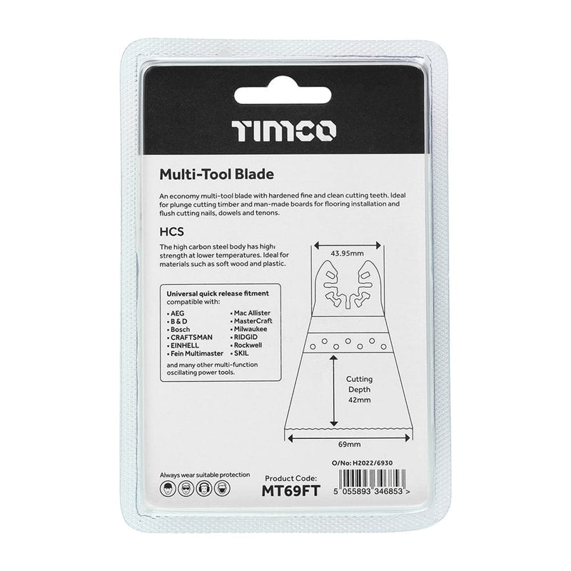 TIMCO Powertool Accessories TIMCO MTool Blade Straight Fine